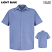 Light Blue - Red Kap Men's Specialized Pocketless Short Sleeve Shirt #SP26LB