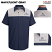 Light Gray / Navy - Red Kap Acura Technician Short Sleeve Shirt #SP24AA