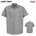 Light Gray - Red Kap Men's Industrial Short Sleeve Work Shirt #SP24LA