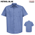 Petrol Blue - Red Kap Men's Industrial Short Sleeve Work Shirt #SP24MB
