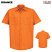 Orange - Red Kap Men's Industrial Short Sleeve Work Shirt #SP24OR