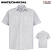 White/Charcoal Stripe - Red Kap Industrial Stripe Short Sleeve Work Shirt #SP20CW