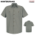 Hunter/Khaki - Red Kap SP20 Men's Micro-Check Short Sleeve Uniform Shirt #SP20HK