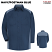 Navy/Postman Blue - Red Kap Motorsports Long Sleeve Shirt #SP18NP