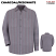 Charcoal/Red/White - Red Kap Men's Industrial Stripe Long Sleeve Work Shirt #SP14CR