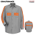 Gray/Orange - Red Kap Enhanced Visibility Long Sleeve Shirt #SP14WM