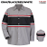 Grey/Black w/ Red/White -Red Kap SP14GM - Generic Technician Shirt - Long Sleeve #SP14GM