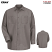 Gray - Red Kap Men's Industrial Long Sleeve Work Shirt #SP14GY