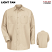 Light Tan - Red Kap Men's Industrial Long Sleeve Work Shirt #SP14LT