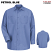 Petrol Blue - Red Kap Men's Industrial Long Sleeve Work Shirt #SP14MB