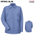 Petrol Blue - Red Kap Women's Industrial Long Sleeve Work Shirt #SP13MB