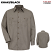 Khaki/Black - Red Kap Micro-Check Long Sleeve Work Shirt #SP10KB