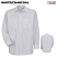 White/Charcoal - Red Kap Industrial Stripe Work Shirt - Long Sleeve Poplin #SP10CW