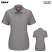 Gray - Red Kap Women's Flex Core Short Sleeve Polo #SK97GY