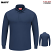 Navy - Red Kap SK6L - Men's Performance Knit Polo - Long Sleeve #SK6LNV