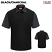 Black / Charcoal - Red Kap SK56 - Men's Performance Knit Polo - Short Sleeve Color-Block #SK56BC
