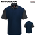 Navy / Charcoal - Red Kap SK56 - Men's Performance Knit Polo - Short Sleeve Color-Block #SK56NC