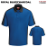 Royal Blue / Charcoal - Red Kap SK54 - Men's Performance Knit Polo - Short Sleeve Two-Tone #SK54YC