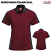 Burgundy / Charcoal - Red Kap SK53 Women's Polo - Performance Knit Short Sleeve Two-Tone #SK53UC