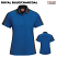 Royal Blue / Charcoal - Red Kap SK53 Women's Polo - Performance Knit Short Sleeve Two-Tone #SK53YC