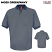 Moss Green / Navy - Red Kap Performance Knit Twill Shirt #SK52MG