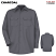 Charcoal - Red Kap Heavyweight Cotton Twill Work Shirt #SC70CH