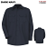 Navy - Red Kap Heavyweight Cotton Twill Long Sleeve Work Shirt #SC70NV
