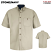 Stone/Navy - Red Kap Cotton Contrast Twill Short Sleeve Shirt #SC64ST