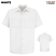 White - Red Kap Men's Wrinkle Resistant Short Sleeve Cotton Shirt #SC40WH
