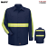 Navy - Red Kap Enhanced Visibility Industrial Long Sleeve Work Shirt #SC30EN