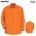 Orange - Red Kap Men's Wrinkle Resistant Long Sleeve Cotton Shirt #SC30OR