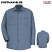 Postman Blue - Red Kap Men's Wrinkle Resistant Long Sleeve Cotton Shirt #SC30PB