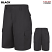 Black - Red Kap Men's Cargo Shorts #PT66BK