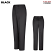 Black - Red Kap Women's Side-Elastic Insert Work Pants #PT61BK