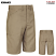 Khaki - Red Kap PT4L - Men's Crew Shorts - Lightweight #PT4LKH