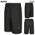 Black - Red Kap Men's Performance Shop Short #PT4ABK