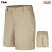 Tan - Red Kap Women's Plain Front Short #PT27TN