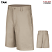 Tan - Red Kap Men's Plain Front Short #PT26TN