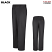 Black - Red Kap Women's Plain Front Cotton Casual Pant #PC45BK