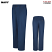 Navy - Red Kap Women's Plain Front Cotton Casual Pant #PC45NV