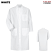 White - Red Kap Gripper-Front Long Butcher Coat #KS64WH