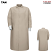 Tan - Red Kap Gripper-Front Pocketless Butcher Coat With Knit Cuffs #KS60TN