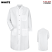 White - Red Kap Snap-Front Butcher Coat 100% Spun Polyester #KS58WH
