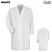 White - Red Kap Specialized Pocketless Lab Coat #KP38WH