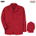 Red - Red Kap Men's Lapel/Counter 3 Button Coat #KP10RD