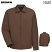 Brown - Red Kap Slash Pocket Jacket #JT22BN