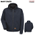 Navy - Red Kap Blended Duck Zip Front Hooded Jacket #JD20ND
