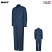 Navy - Red Kap Zip Front 100% Cotton Coveralls #CC18NV