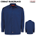 Cobalt Blue/Black - Dickies Men's Long Sleeve Performance Shop Shirt #6605BB
