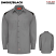 Smoke/Black - Dickies Men's Long Sleeve Performance Shop Shirt #6605SB